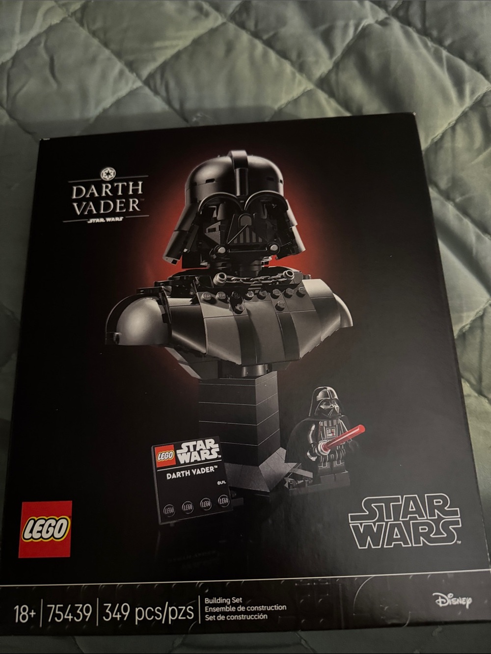 Lego Star Wars Darth Vader Bust - Black with Red Accent